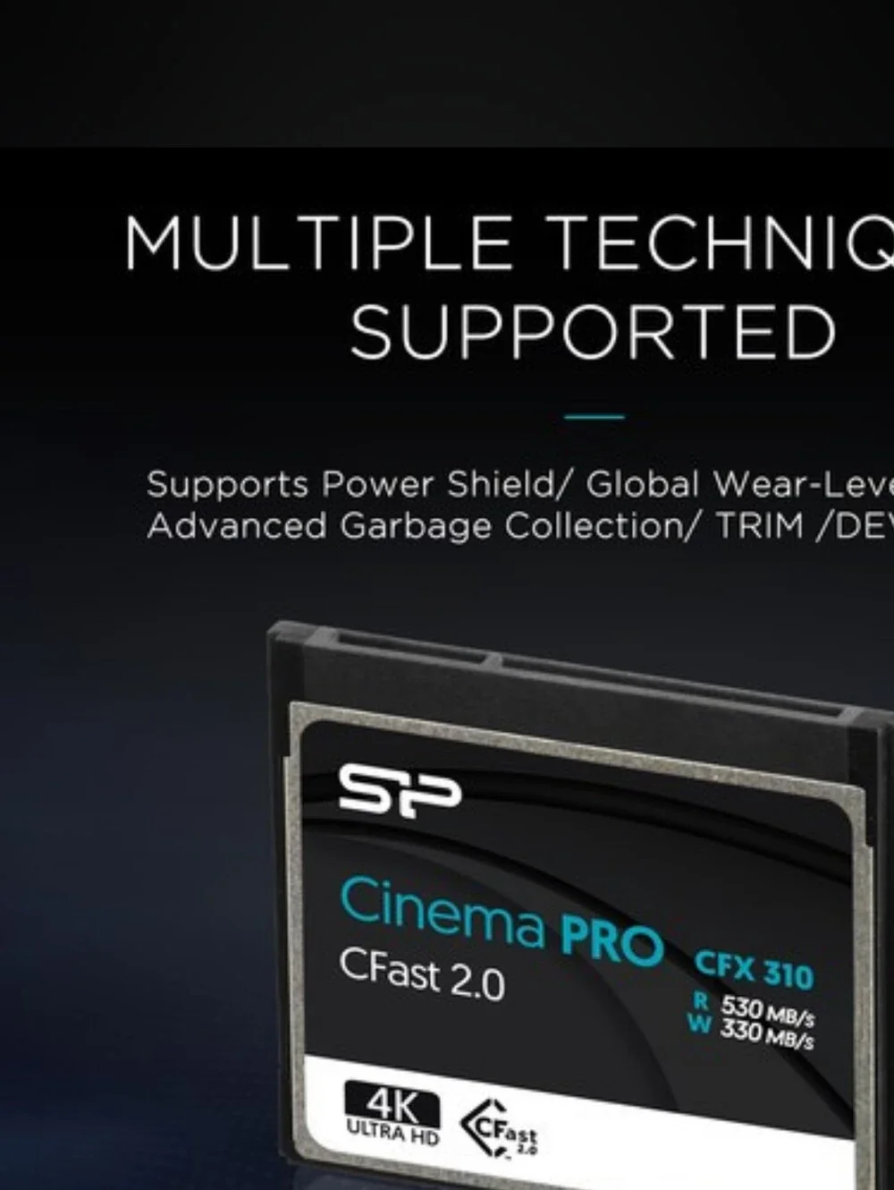 Silicon Power 256GB Cinema PRO CFX 310 cFAST 2.0 Memory Card